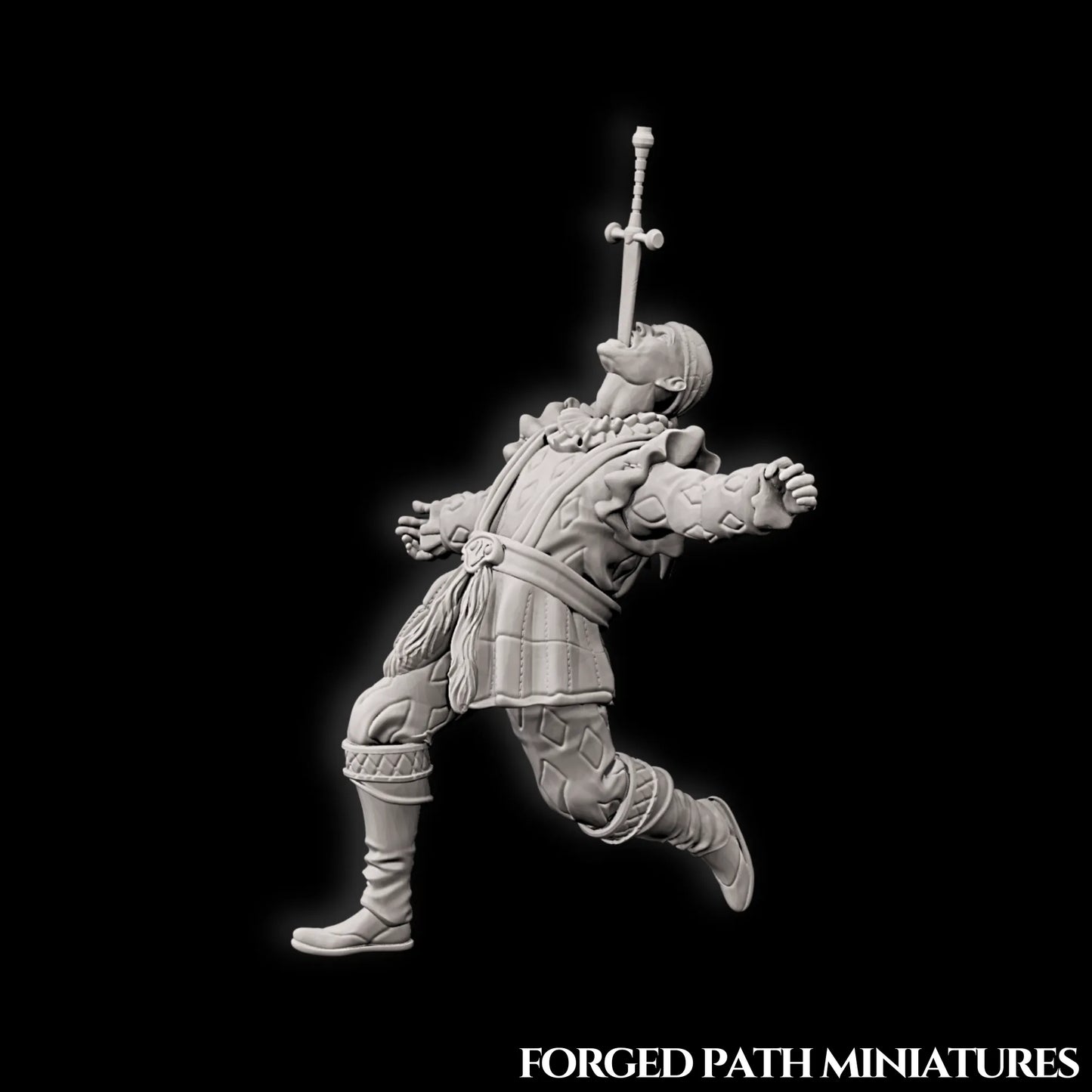 Forged Path - Willowbrook Circus - Sword Swallower - DnD/Pathfinder/TTRPG Figure
