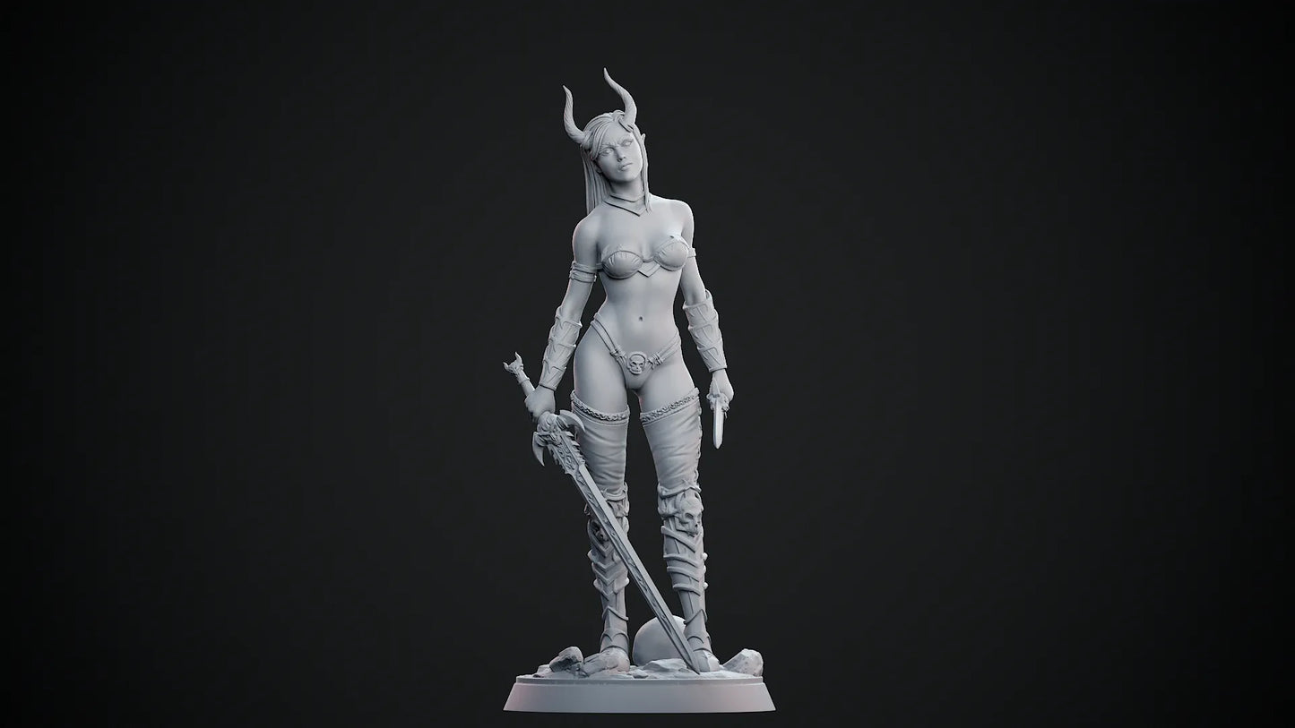 Mad Hawk Miniatures - Demon Princess - 75/120mm Pin Up/Figure/Model/Diorama