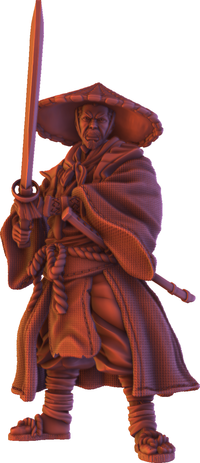Forged Path - Tokugawa Ronin - Swordsman - DnD/Pathfinder/TTRPG Figure