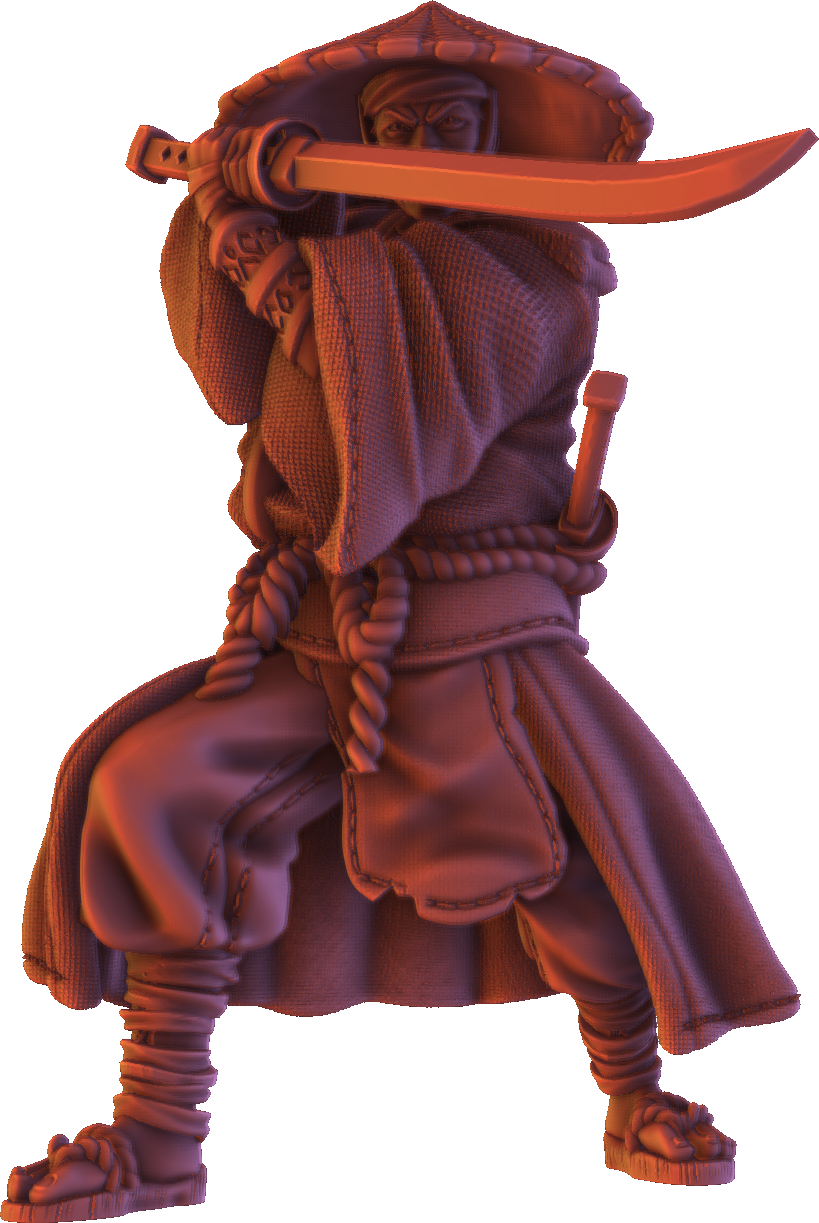 Forged Path - Tokugawa Ronin - Swordsman - DnD/Pathfinder/TTRPG Figure