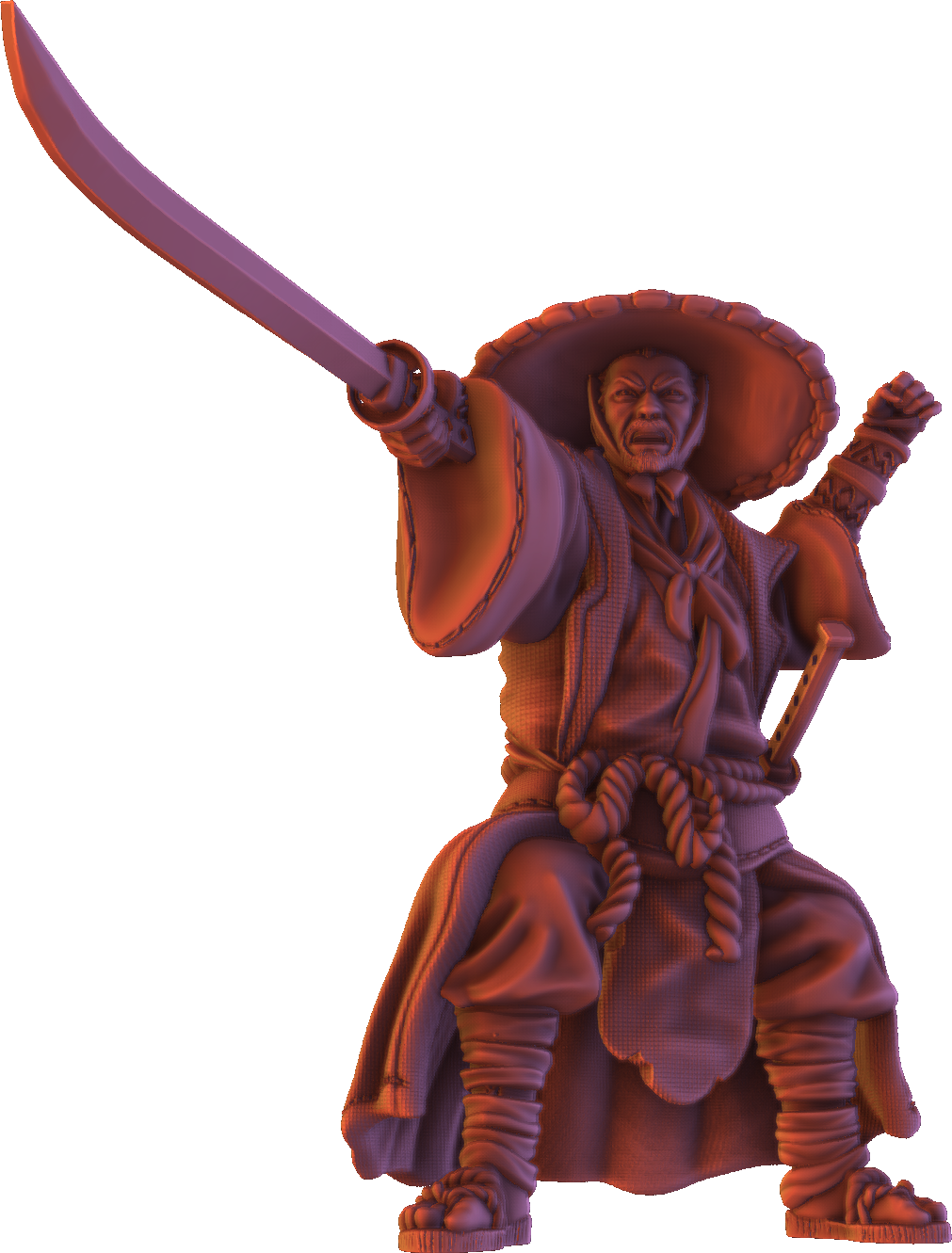 Forged Path - Tokugawa Ronin - Swordsman - DnD/Pathfinder/TTRPG Figure