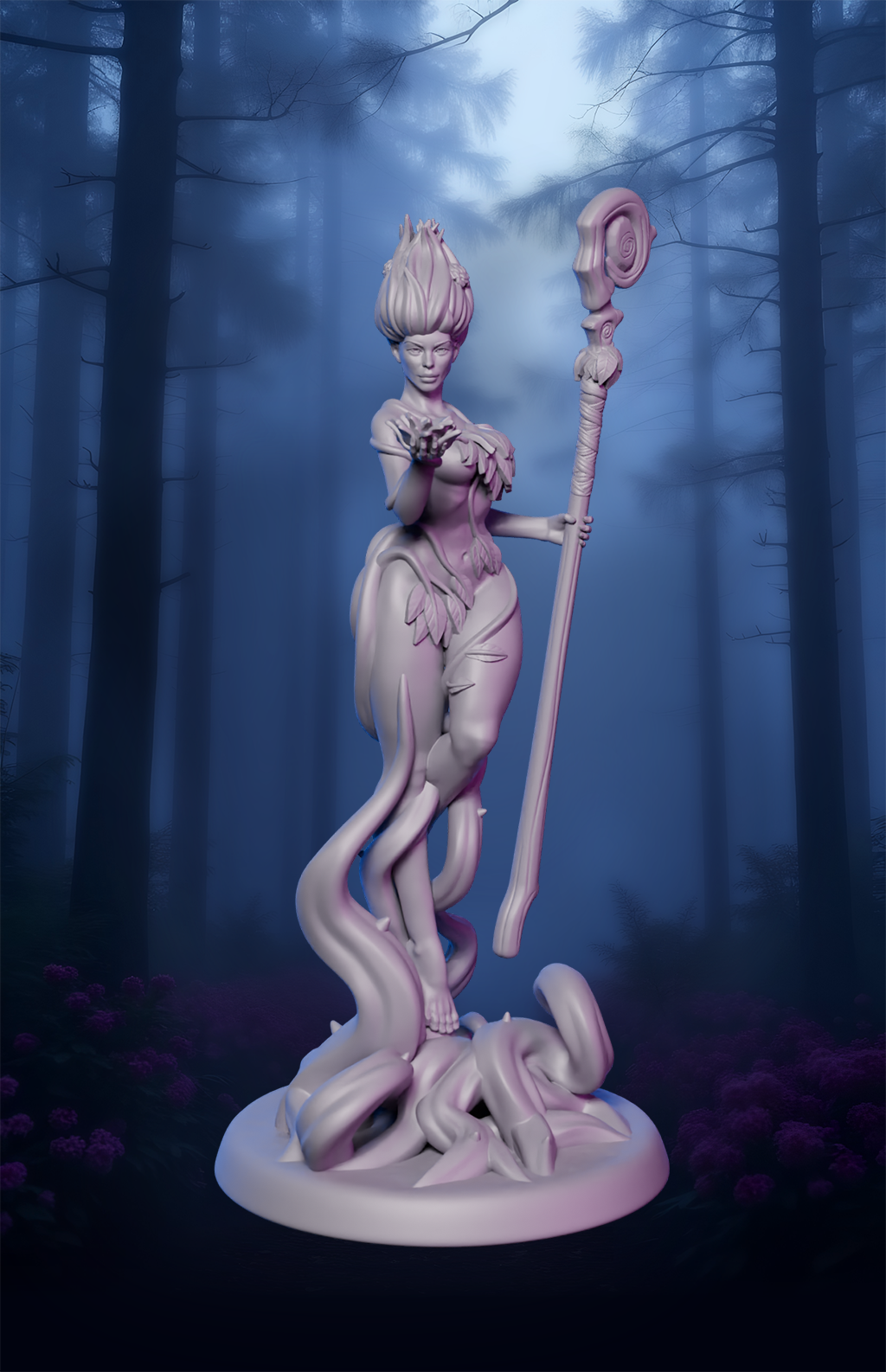 AsymSculpts - Sculpted Sisters: Witches - Sylvara - 75mm Pin Up/Figure/Model/Diorama