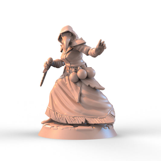 Z Kino - Darkest Dungeon - Plague Doctor - 75mm Pin Up/Figure/Model/Diorama
