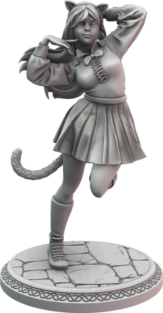 Wild Miniatures - Neko Girls - Tamiko - 75mm Pin Up/Figure/Model/Diorama