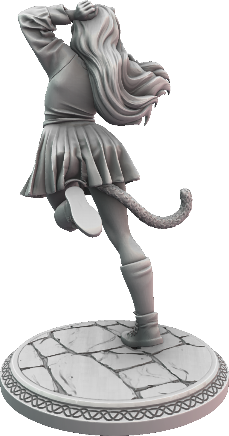 Wild Miniatures - Neko Girls - Tamiko - 75mm Pin Up/Figure/Model/Diorama