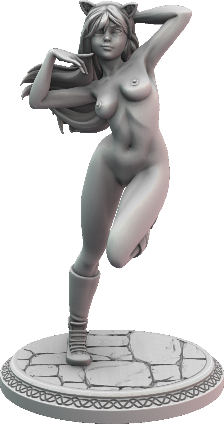 Wild Miniatures - Neko Girls - Tamiko - 75mm Pin Up/Figure/Model/Diorama