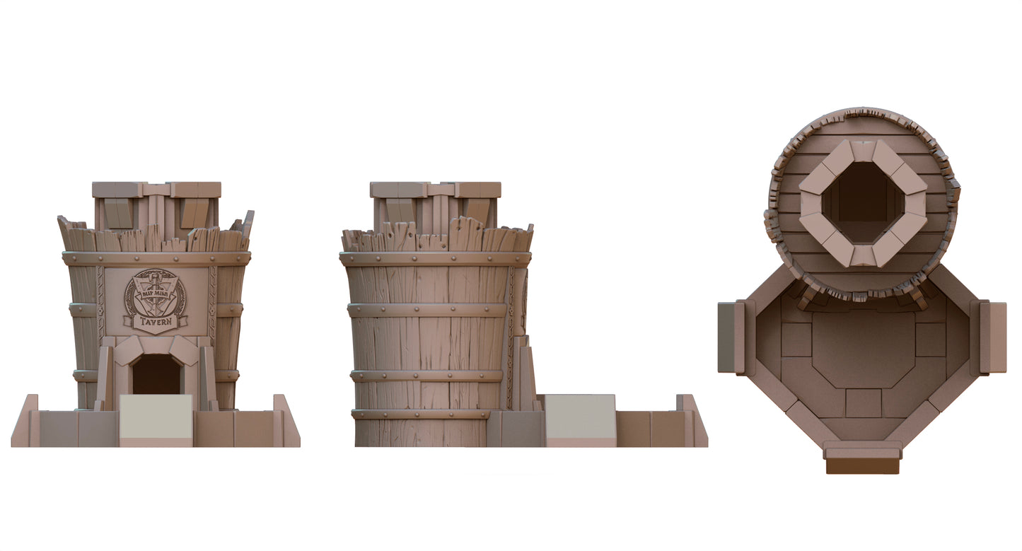 Crab Miniatures - Fantasy Dice Towers - Tavern - DnD/TTRPG/Roleplaying/Wargames
