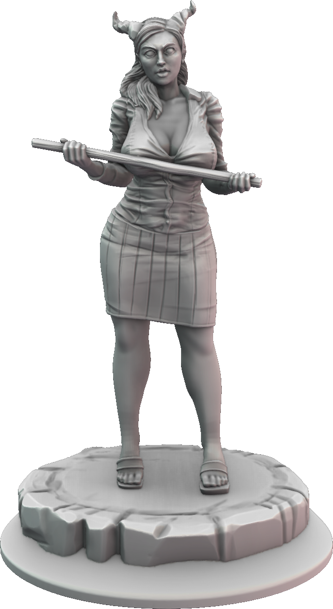 LeemanPrintables - Tempress Institute - Morana - 75mm Pin Up/Figure/Model/Diorama