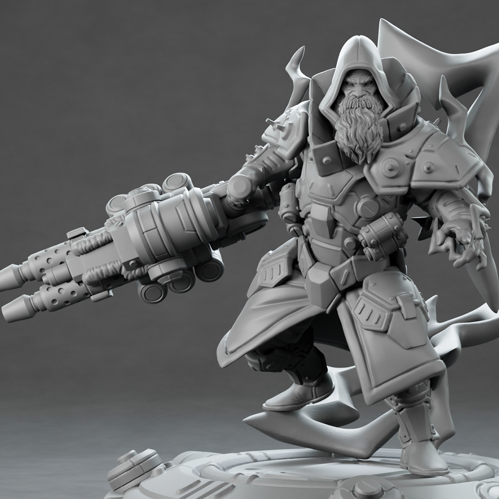 Brayan Nafarrate - Technomancer #2-1 - DnD/TTRPG Figure/Miniature