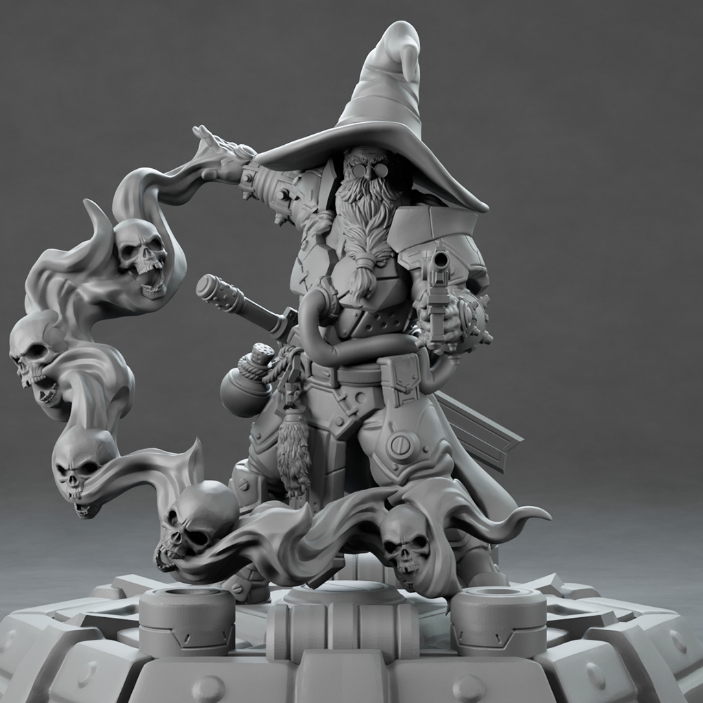 Brayan Nafarrate - Technomancer #3-3 - DnD/TTRPG Figure/Miniature