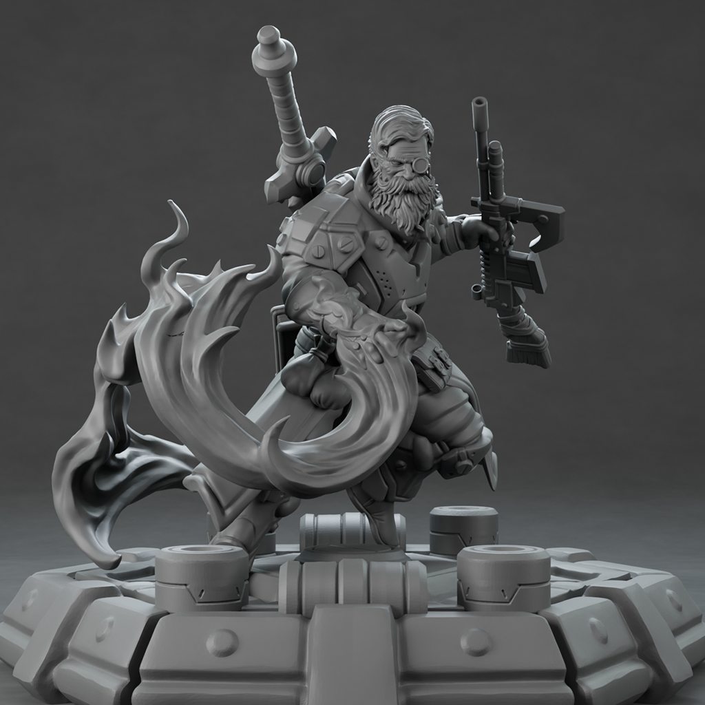 Brayan Nafarrate - Technomancer #4-3 - DnD/TTRPG Figure/Miniature