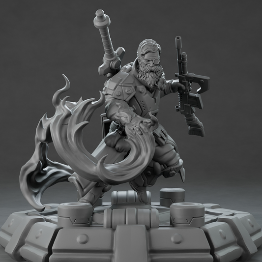 Brayan Nafarrate - Technomancer #4-3 - DnD/TTRPG Figure/Miniature