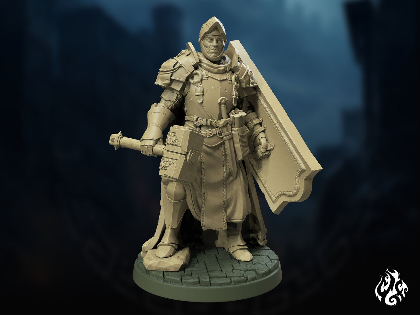 Crippled God Foundry - Human Templar - DnD/TTRPG Figure/Miniature