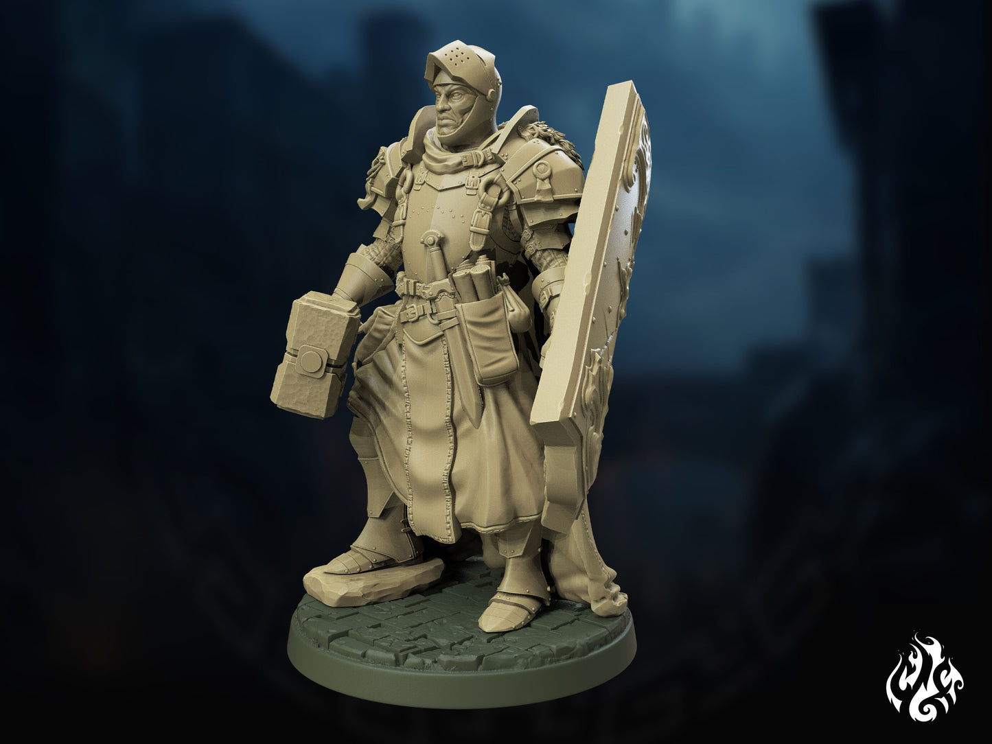 Crippled God Foundry - Human Templar - DnD/TTRPG Figure/Miniature