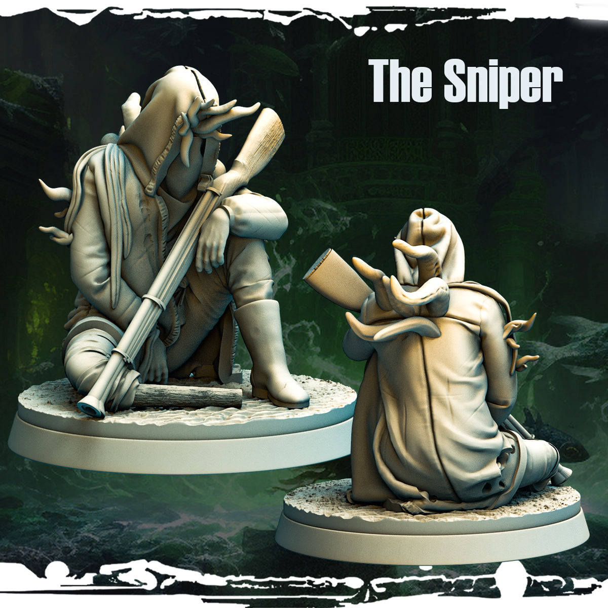 Monolith Arts - Terror on Cursed Waters - Sniper #1 - DnD/TTRPG Figure/Miniature