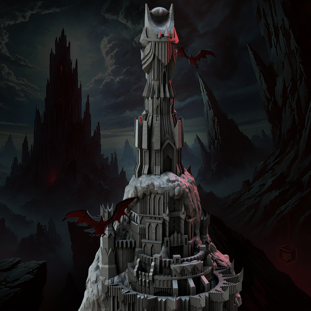 Fantasy3DTabletop - Sauron's Eye Dice Tower - DnD/TTRPG/Roleplaying/Wargames