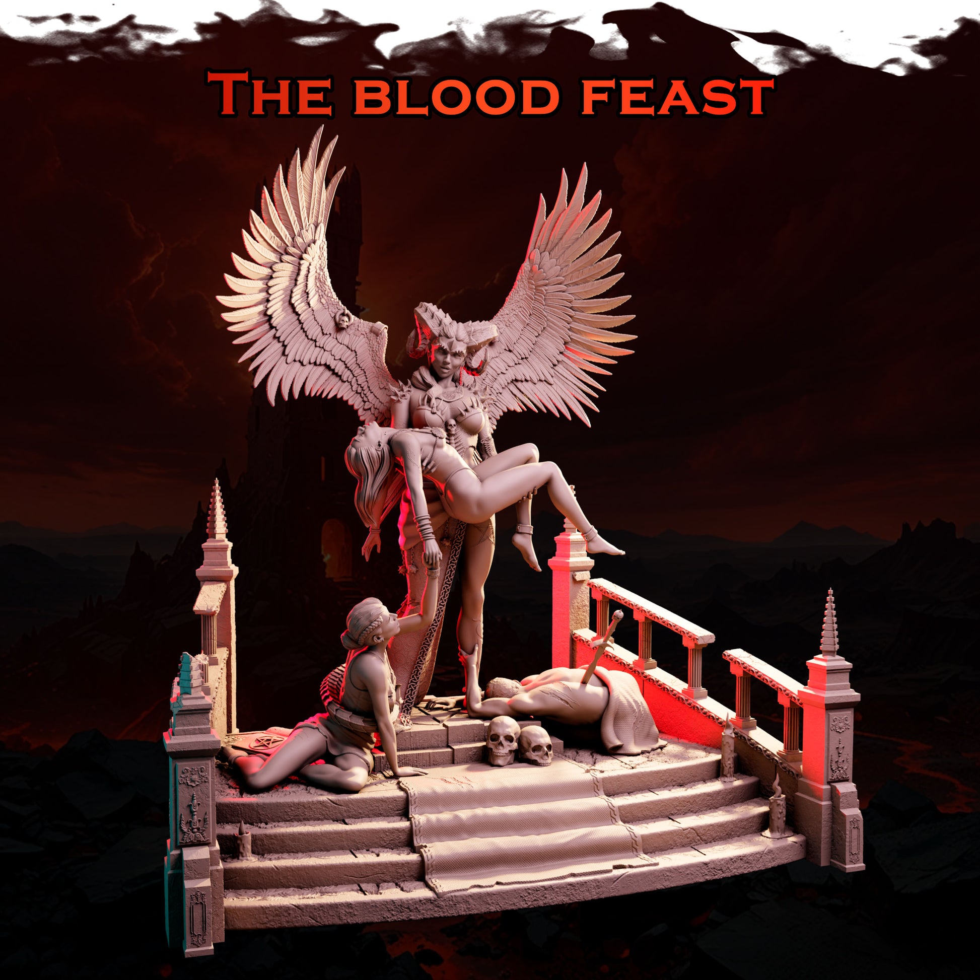 Underworld Miniatures - Ritual of Blood - 75/120mm Pin Up/Figure/Model/Diorama - Helios3DPrinting