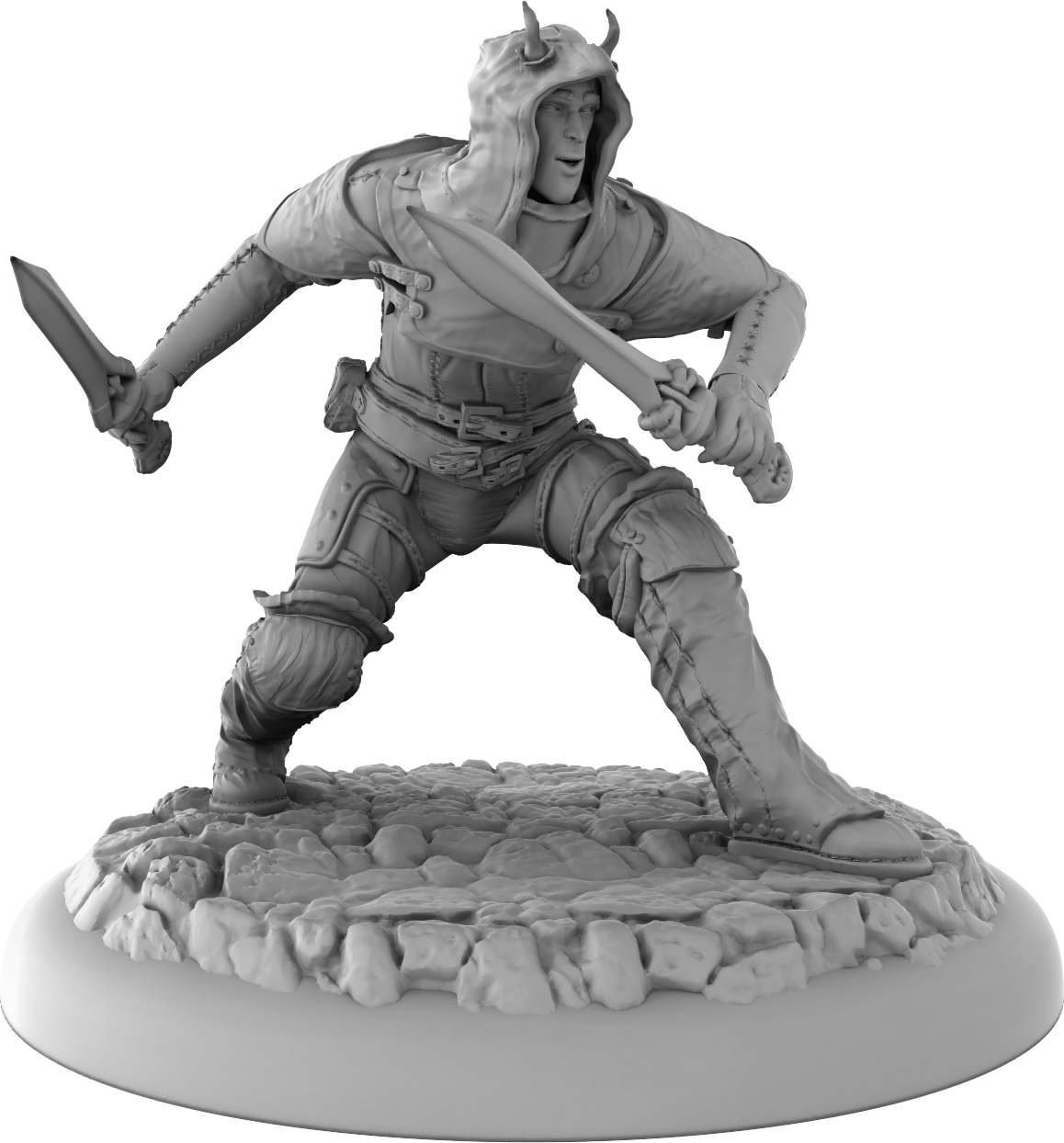 Thorns Forge - Tiefling Rogue - DnD/Pathfinder/TTRPG Figure Mini Miniature - Helios3DPrinting