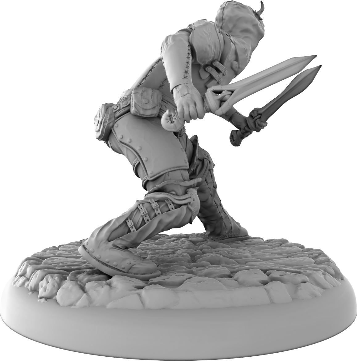 Thorns Forge - Tiefling Rogue - DnD/Pathfinder/TTRPG Figure Mini Miniature - Helios3DPrinting