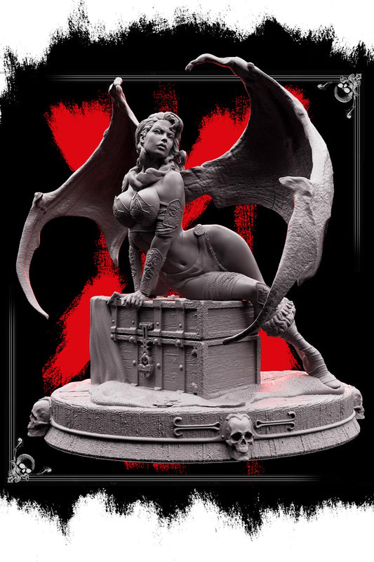 Fredrik Rosado - Succubus Queen DrazKira - 75mm Pin Up/Figure/Model/Diorama