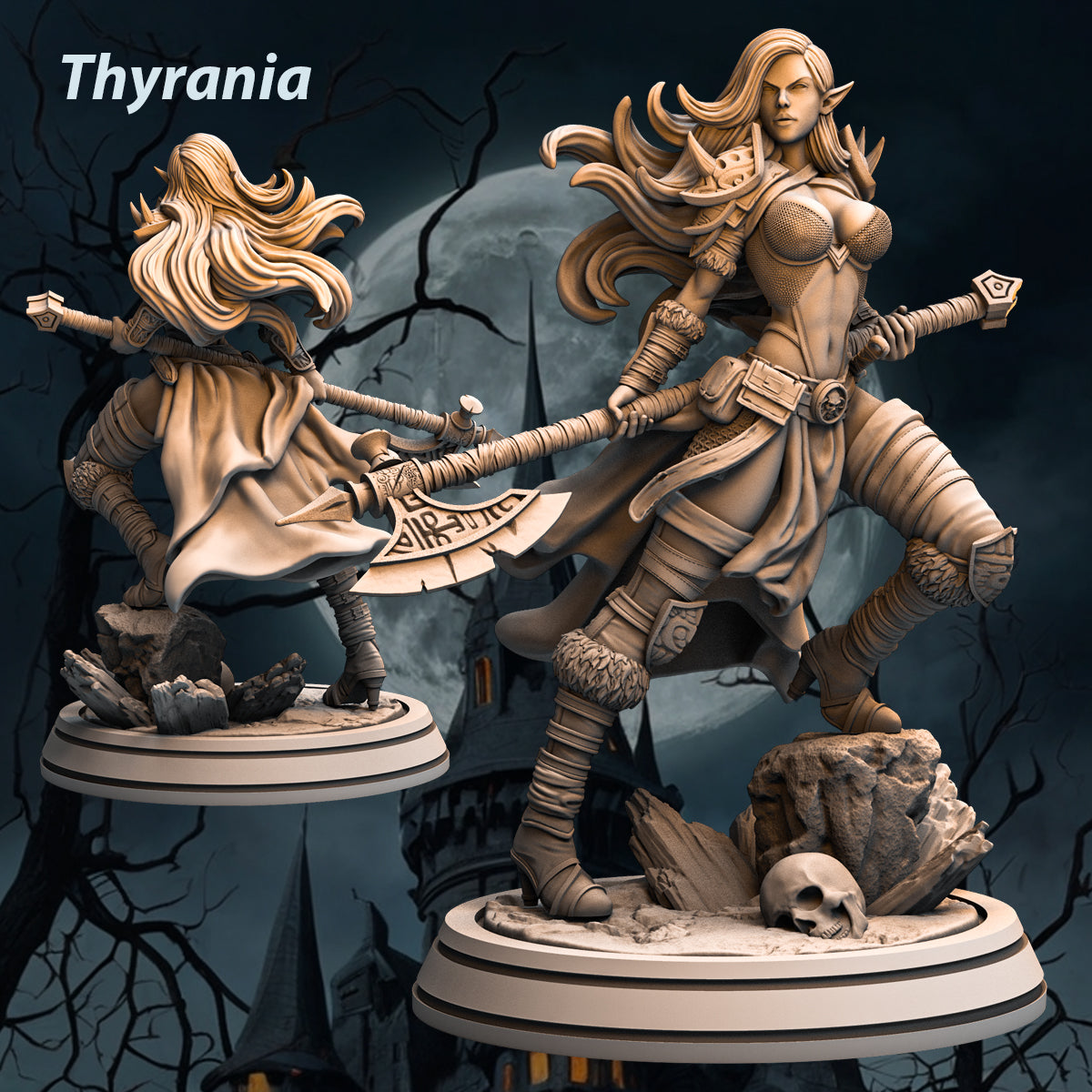 Print Fantasy - Heroes of Eldengaard 4 - Thyrania - 75mm Pin Up/Figure/Model/Diorama