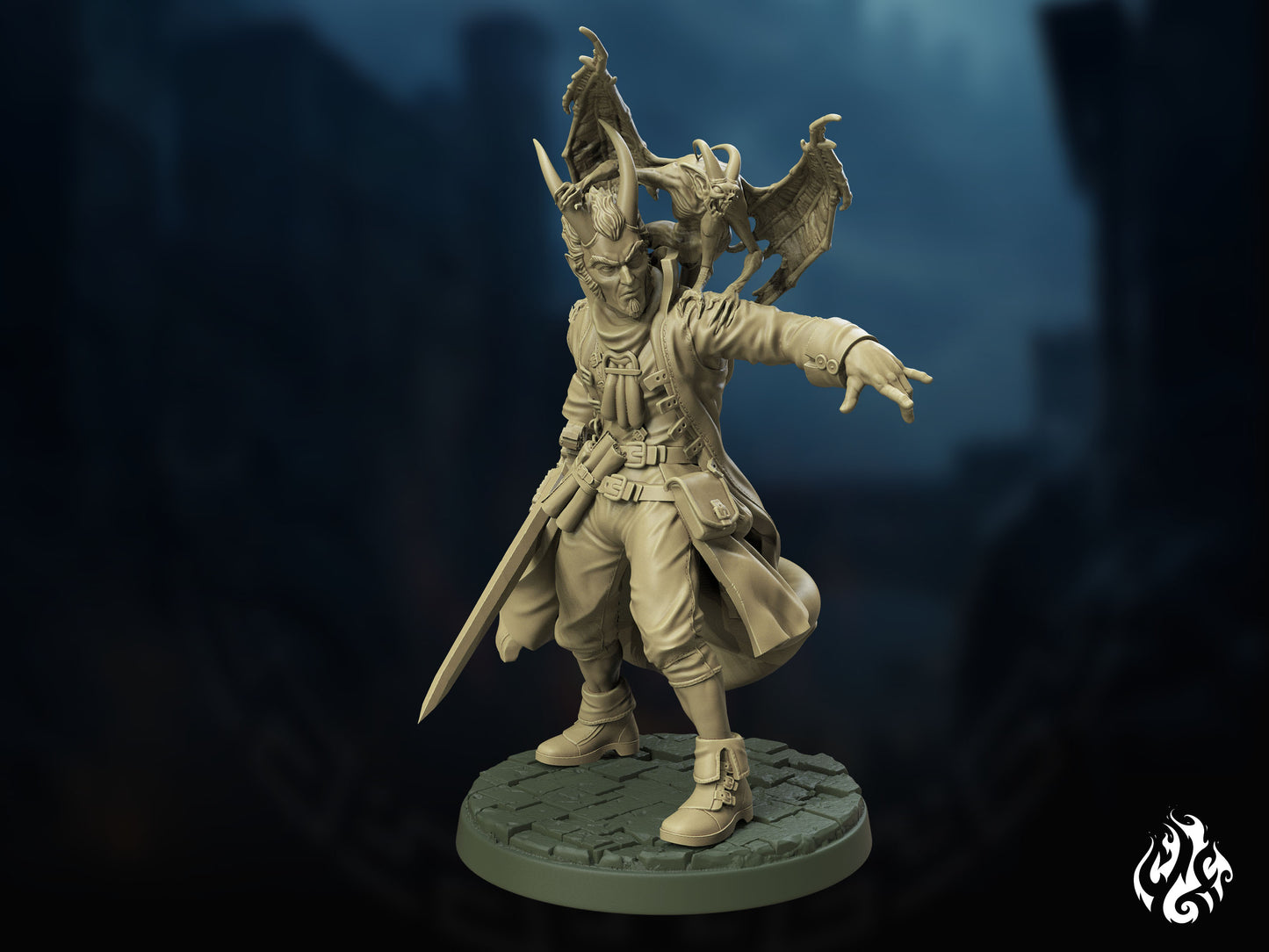 Crippled God Foundry - Tiefling Warlock - DnD/TTRPG Figure/Miniature