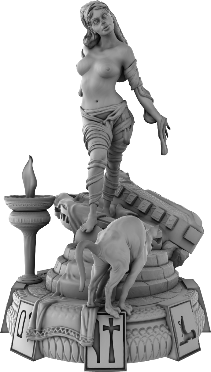 Devi Miniatures - Egyptians - Princess Mummy - 75mm Pin Up/Figure/Model/Diorama