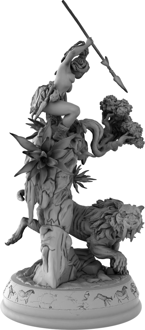 Devi Miniatures - Primal Ladies - Niva - 75mm Pin Up/Figure/Model/Diorama