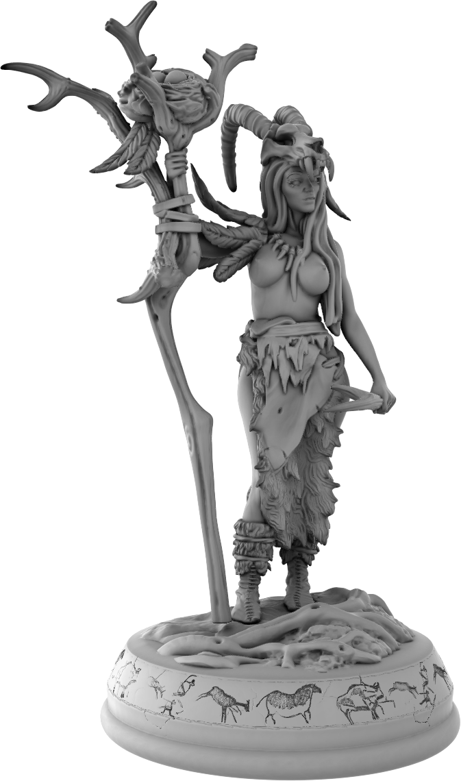 Devi Miniatures - Primal Ladies - Nayeli - 75mm Pin Up/Figure/Model/Diorama