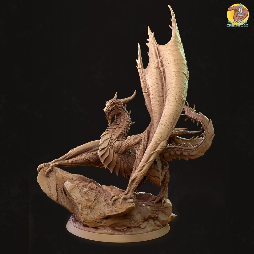 Solgoodcreations - Great Wyvern - DnD/TTRPG Figure/Miniature
