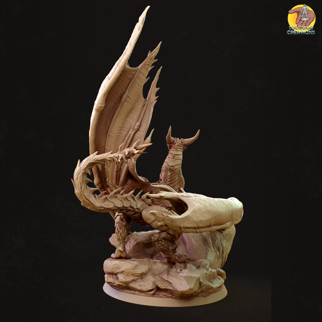 Solgoodcreations - Great Wyvern - DnD/TTRPG Figure/Miniature