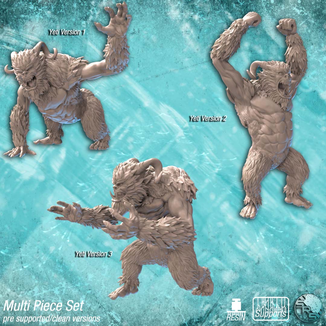 Sync Ratio - Shiverclaws - Yeti #1 - DnD/TTRPG Figure/Miniature