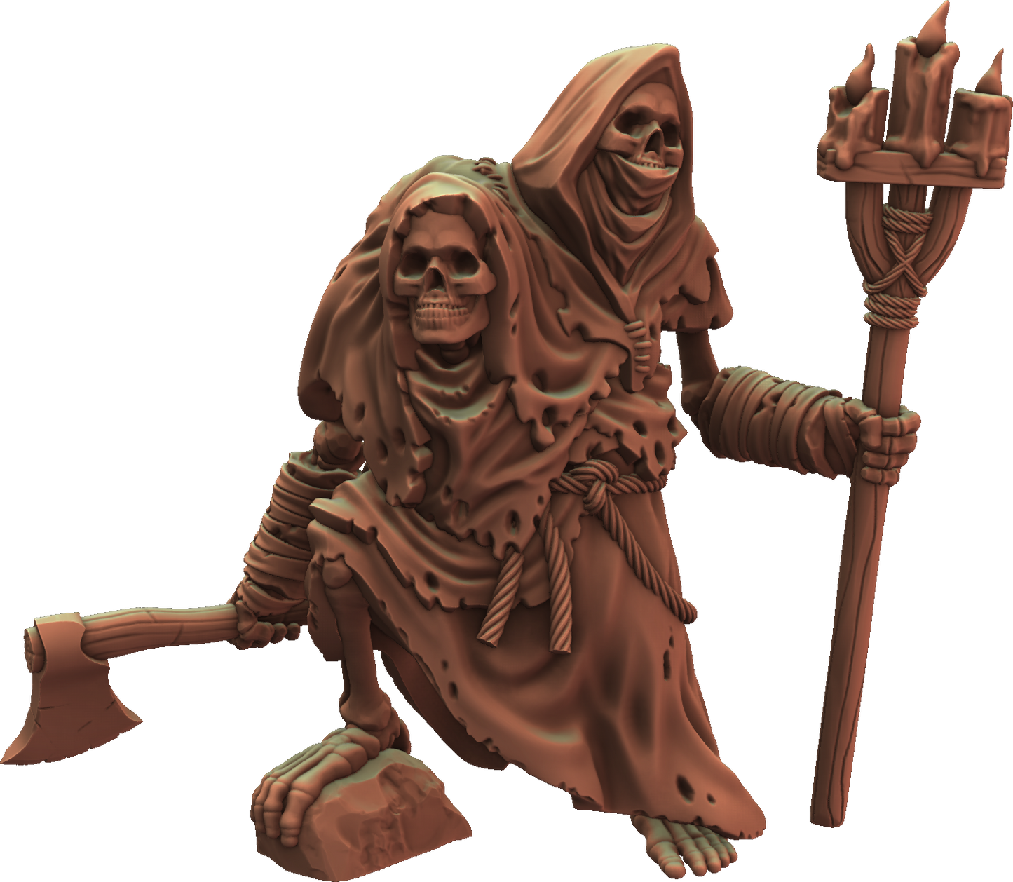 Crippled God Foundry - Shadowcurse - Two Headed Gnome #2 - DnD/TTRPG Figure/Miniature
