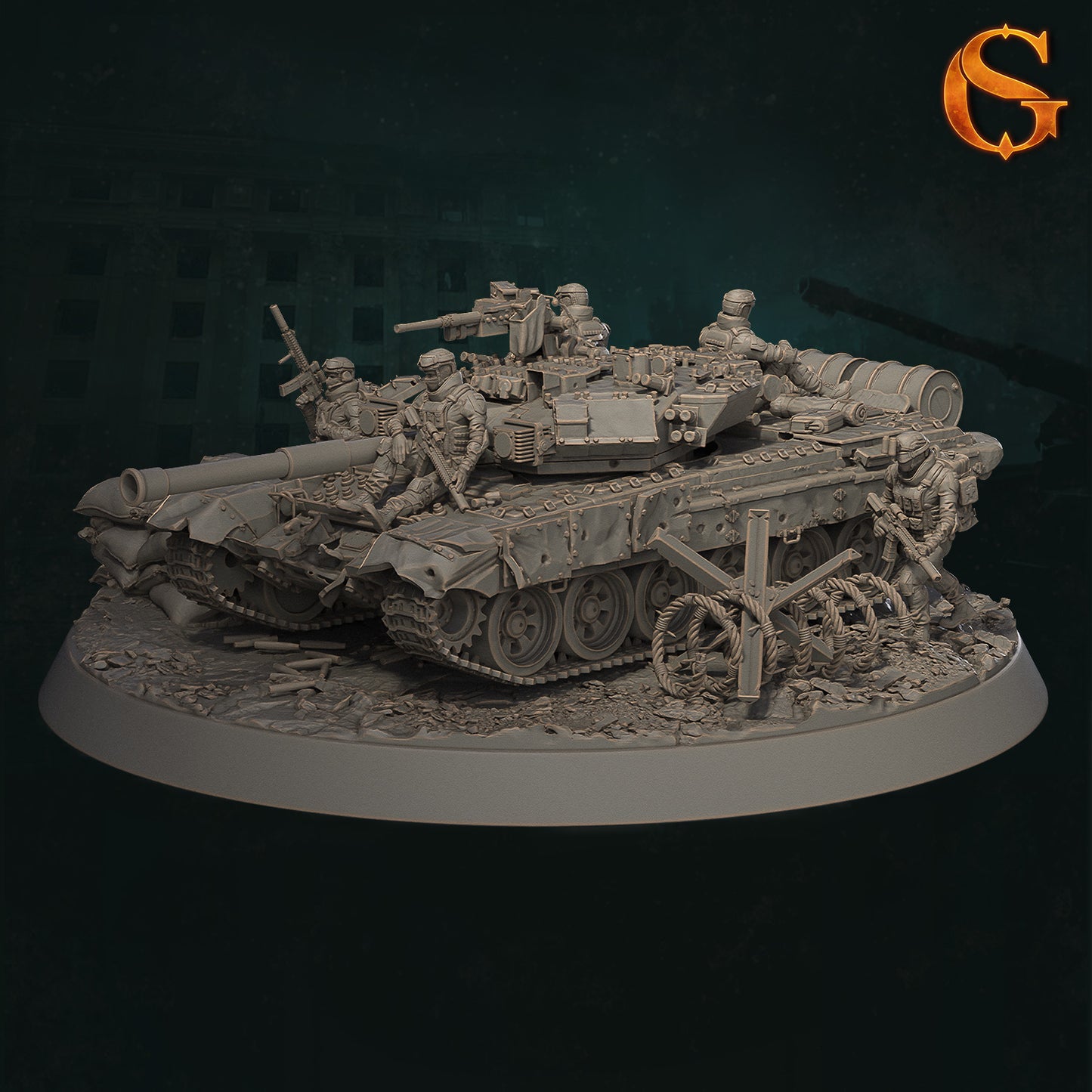 Solgoodcreations - Demonic Incursion in Kharkiv - Tank Squad - DnD/TTRPG Figure/Miniature