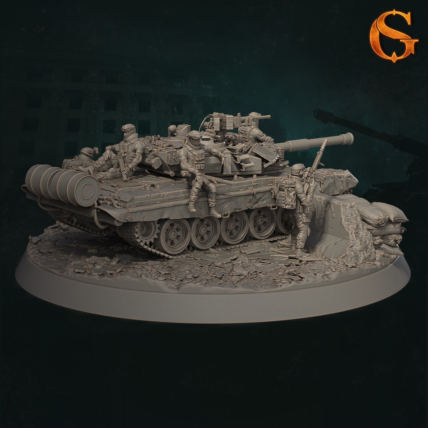 Solgoodcreations - Demonic Incursion in Kharkiv - Tank Squad - DnD/TTRPG Figure/Miniature