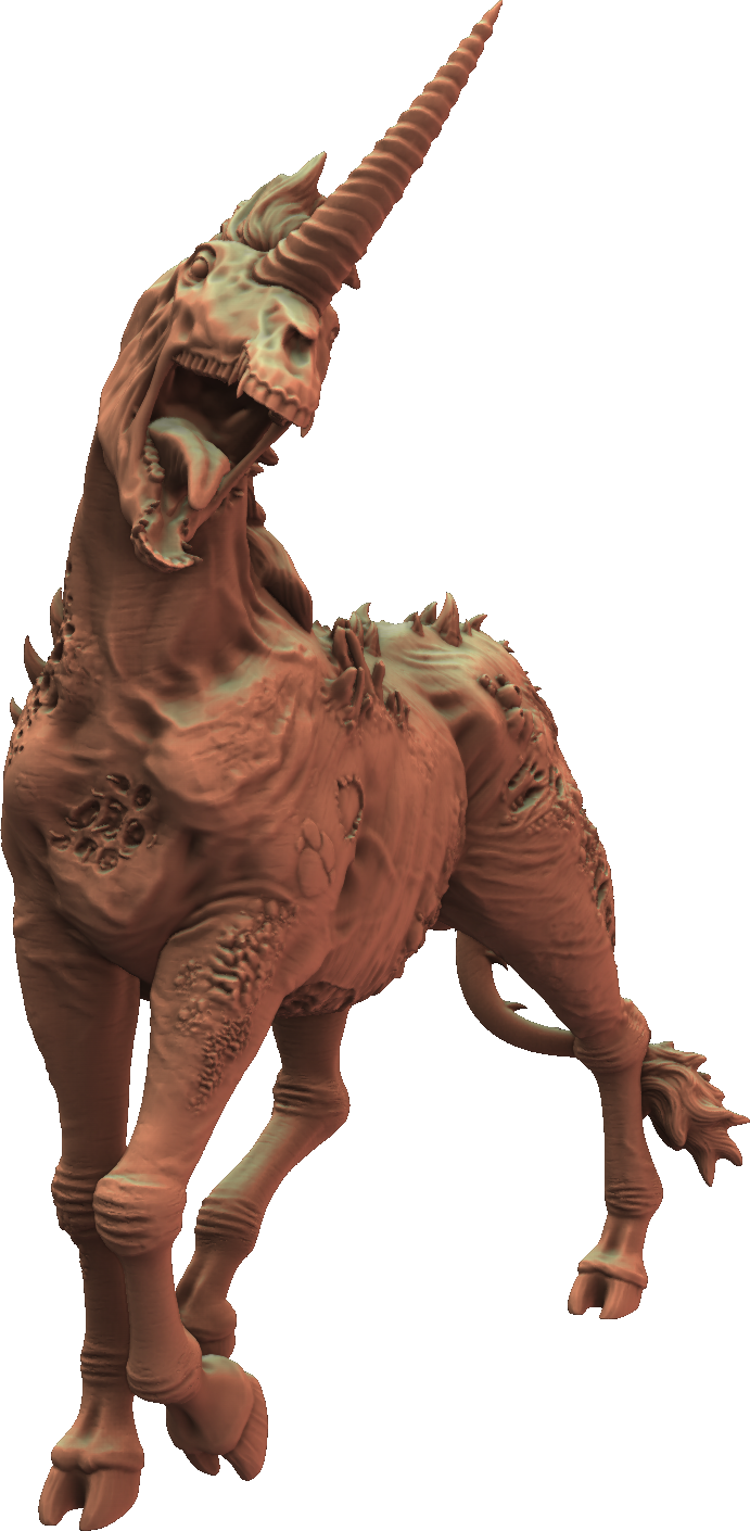 Crippled God Foundry - Shadowcurse - Unicorn - DnD/TTRPG Figure/Miniature