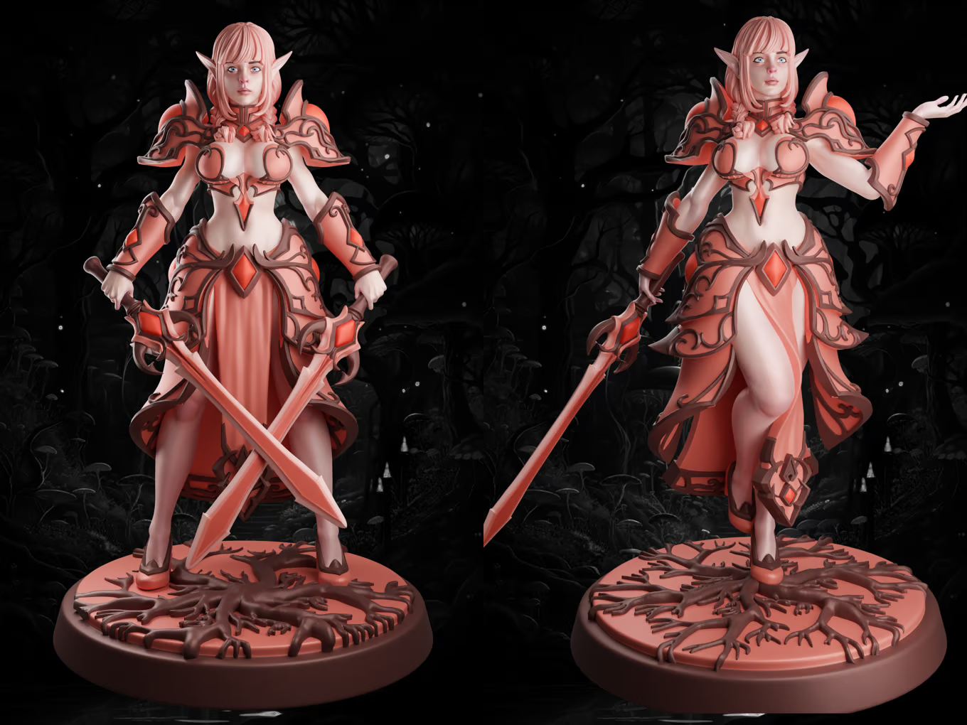 Lady Miniatures - Eladrin Elves - Adelina - 75mm Pin Up/Figure/Model/Diorama