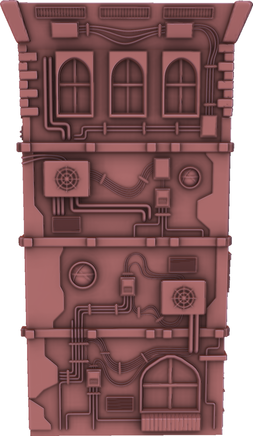 Holocron Factory - Cyberpunk Dice Tower - DnD/TTRPG/Roleplaying/Wargames