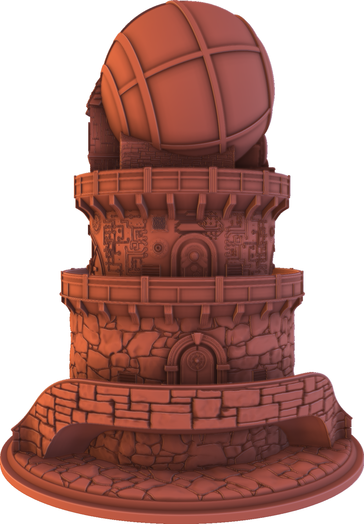 Holocron Factory - Steampunk Dice Tower - DnD/TTRPG/Roleplaying/Wargames