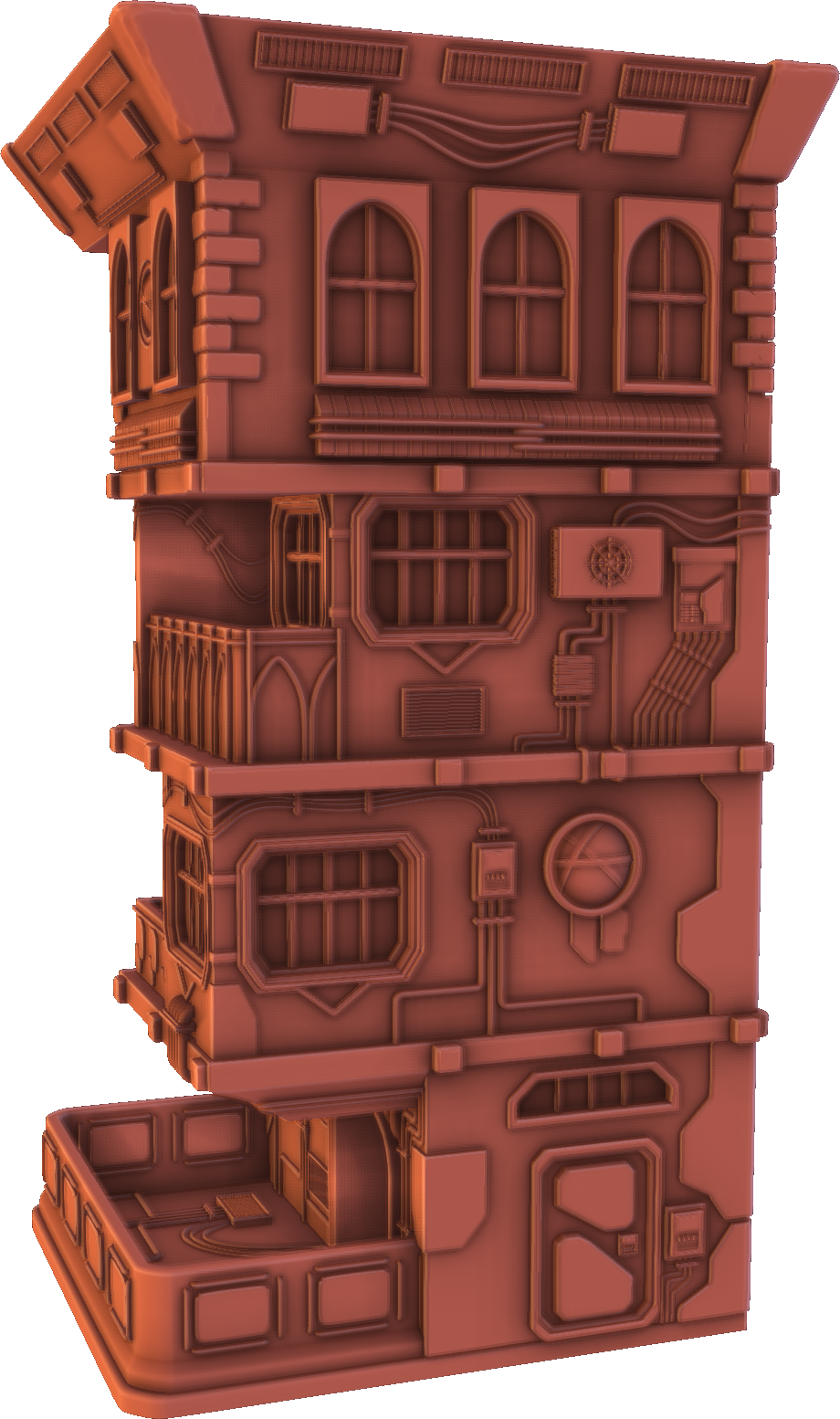 Holocron Factory - Cyberpunk Dice Tower - DnD/TTRPG/Roleplaying/Wargames