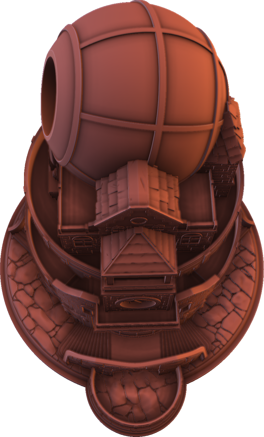 Holocron Factory - Steampunk Dice Tower - DnD/TTRPG/Roleplaying/Wargames