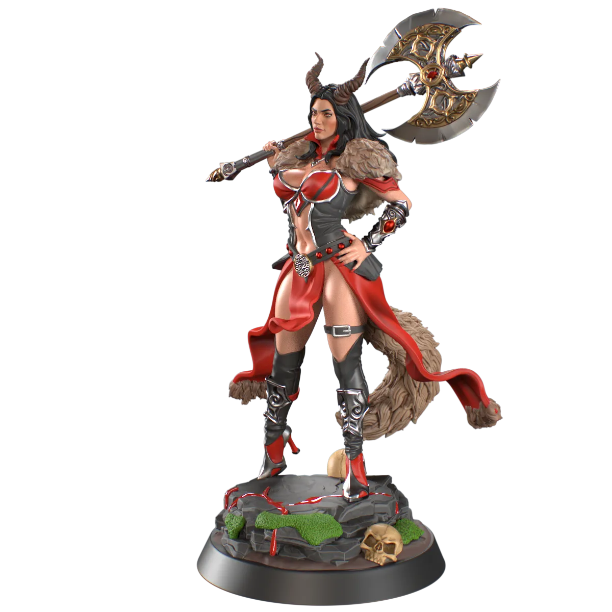 HoldMyMiniatures - Sigrid, Shadow Huntress #2 - 75mm Pin Up/Figure/Model/Diorama