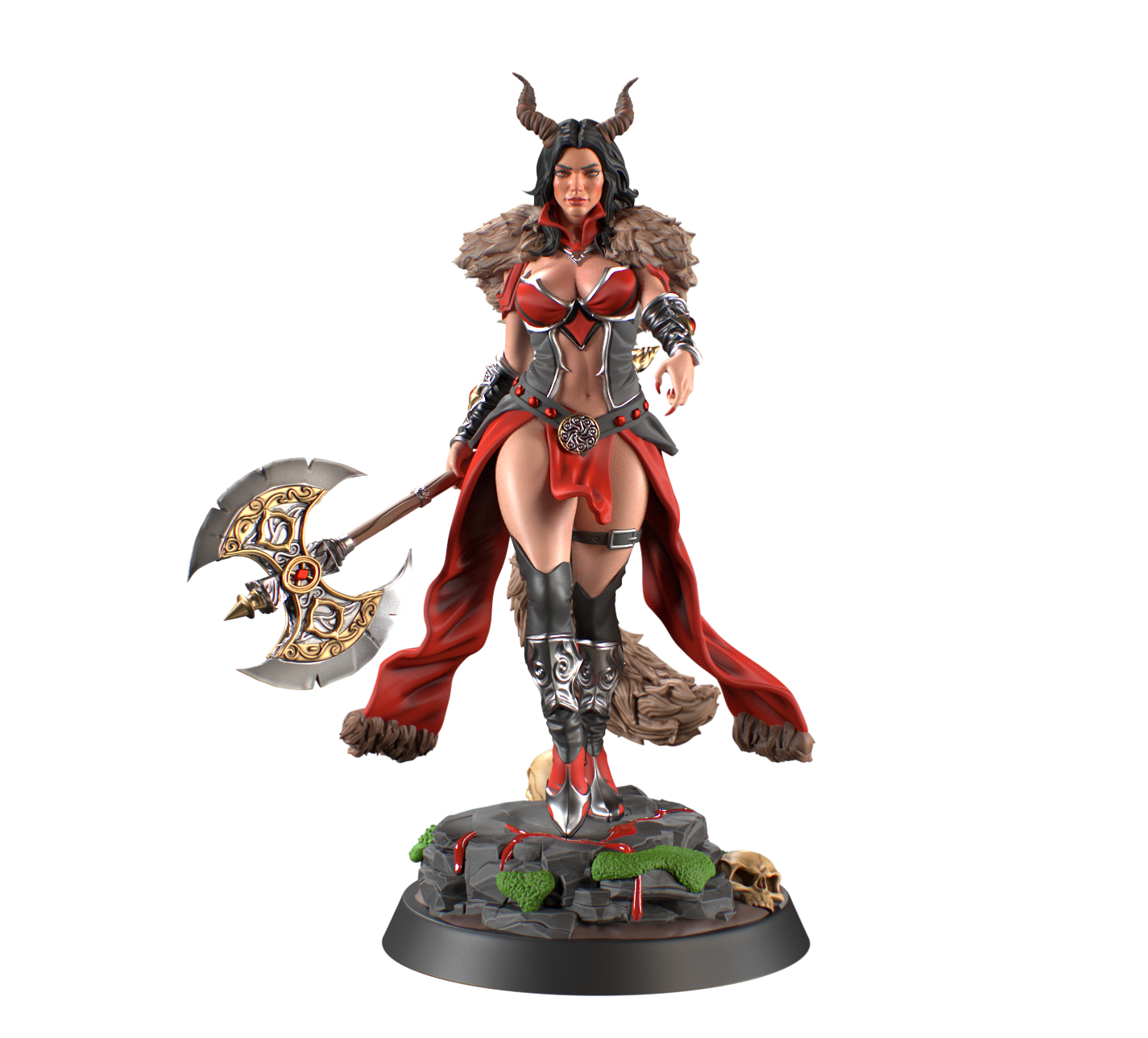 HoldMyMiniatures - Sigrid, Shadow Huntress #1 - 75mm Pin Up/Figure/Model/Diorama