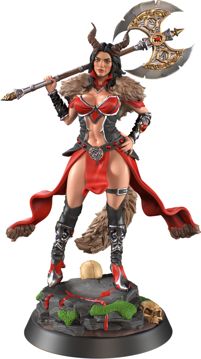 HoldMyMiniatures - Sigrid, Shadow Huntress #2 - 75mm Pin Up/Figure/Model/Diorama
