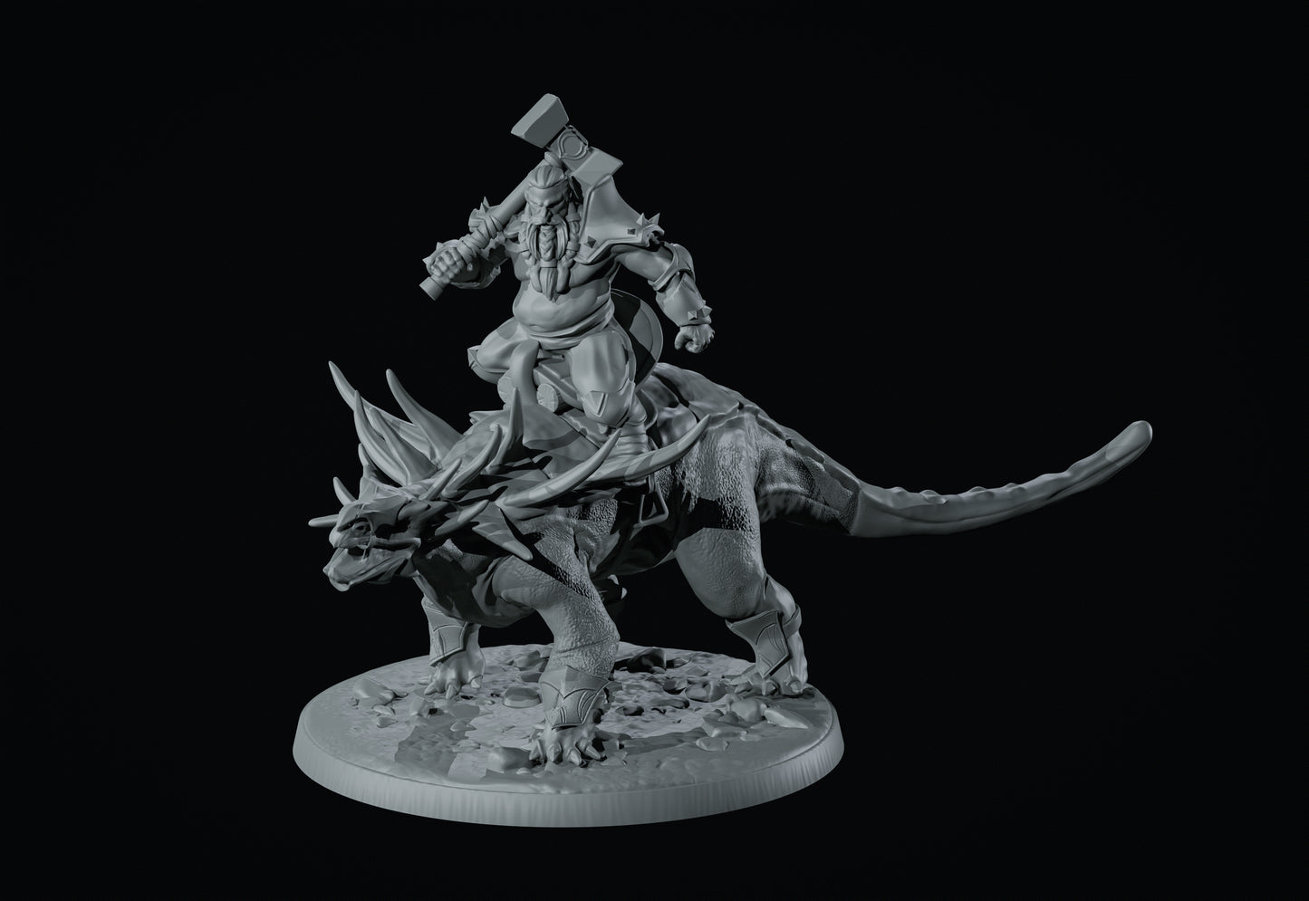 Dinoworld - Kingdoms #5 - Animatrix w/Dwarf - DnD/Pathfinder/TTRPG Figure