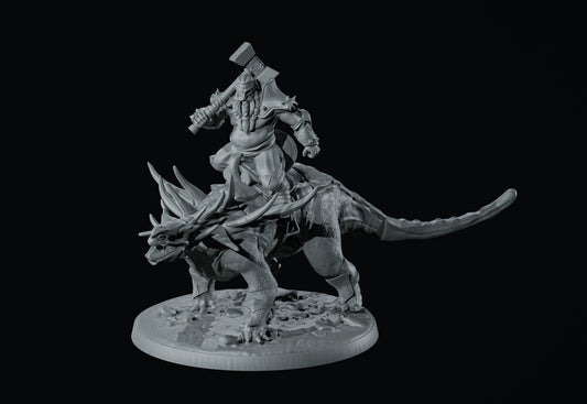 Dinoworld - Kingdoms #5 - Animatrix w/Dwarf - DnD/Pathfinder/TTRPG Figure