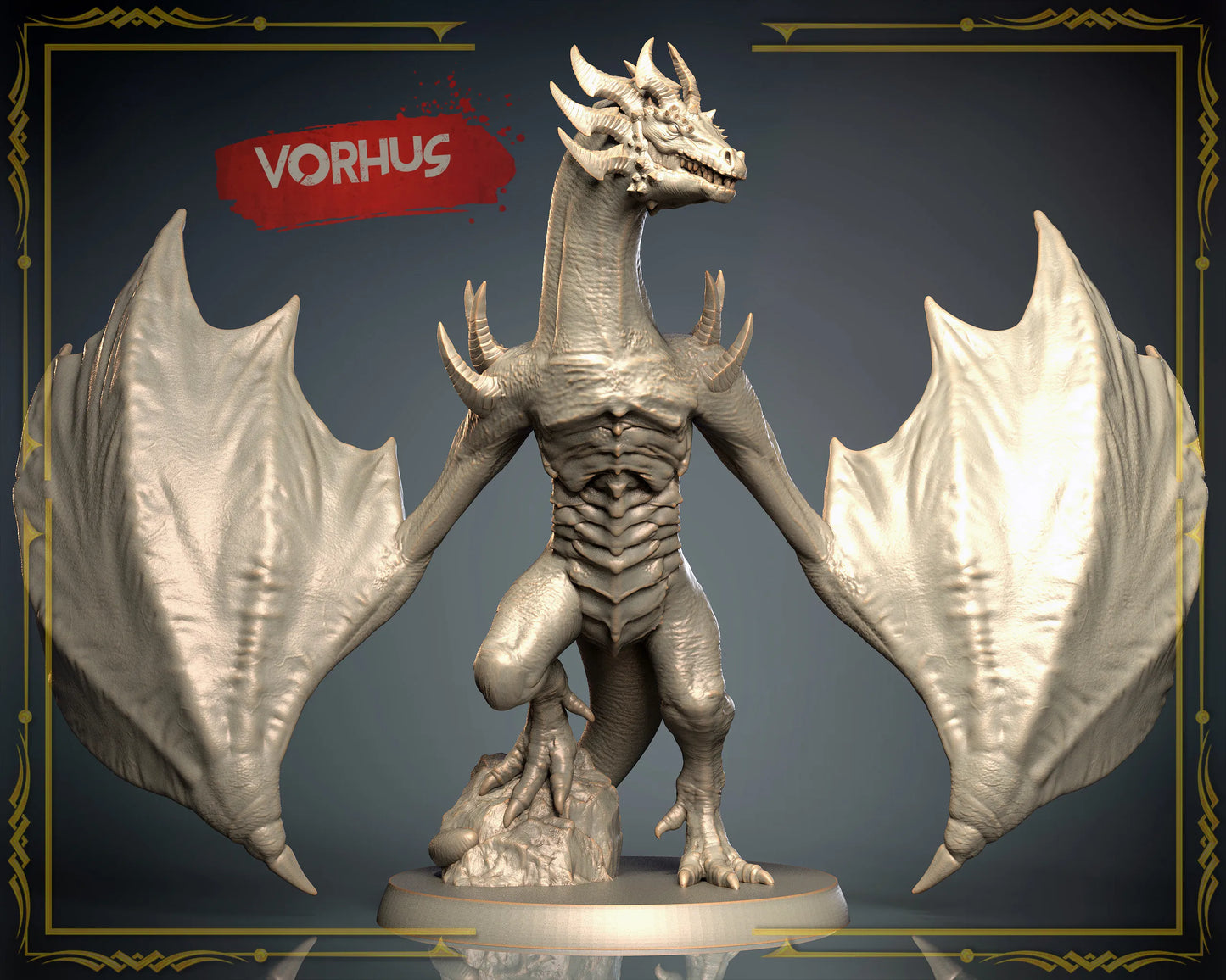 3D IPStudios - Dragons Worlds #1 - Vorhus - DnD/TTRPG Figure/Miniature