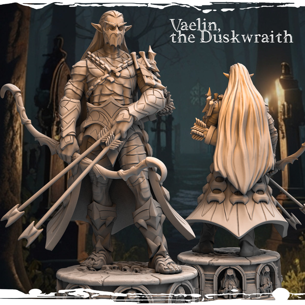 Monolith Arts - Marked by Darkness II - Vaelin - 75mm Pin Up/Figure/Model/Diorama
