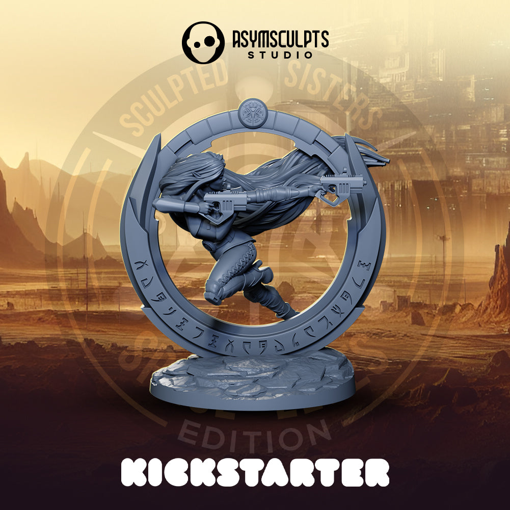 AsymSculpts - Sculpted Sisters: Space Elves - Vaelora #1 - 75mm Pin Up/Figure/Model/Diorama