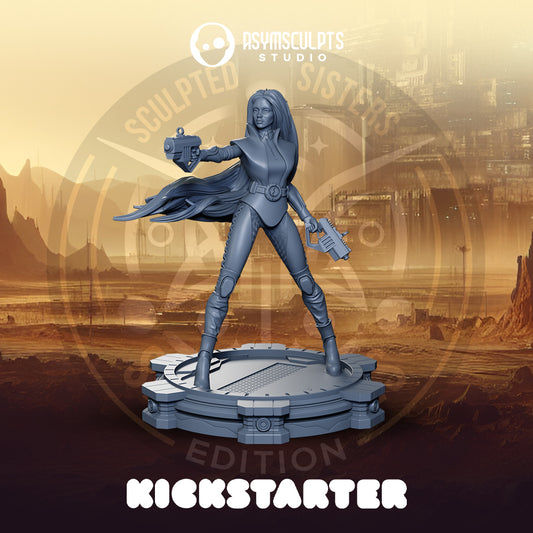 AsymSculpts - Sculpted Sisters: Space Elves - Vaelora #2 - 75mm Pin Up/Figure/Model/Diorama